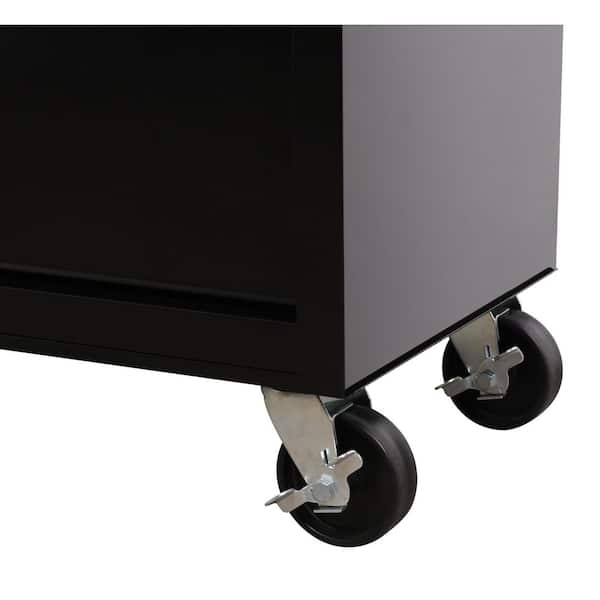 Husky Standard Duty 41 in. 7-Drawer Gloss Black Mobile Workbench