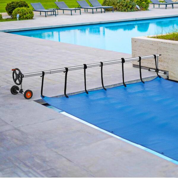 VEVOR Pool Cover Reel Aluminum Solar Cover Reel 22 ft. Inground Swimming  Pool Cover Reel Set with Rubber Wheels YCGJPDXYC22F0GGZ0V0 - The Home Depot