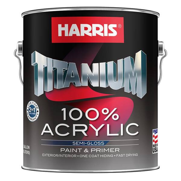 Harris 1 gal. Titanium SemiGloss AcrylicLatex Enamel20309 The Home