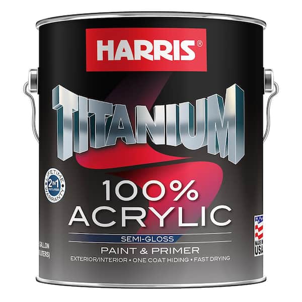 Harris 1 gal. Titanium Semi-Gloss Acrylic-Latex Enamel