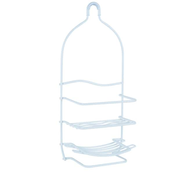 Home Basics Vinyl Coated Steel Shower Caddy, White, 1 Unit - Harris Teeter