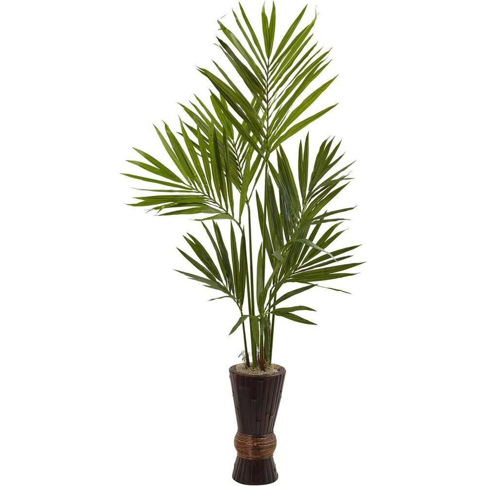 6 ft. Artificial Bamboo Tree in Planter for Indoor/Outdoor