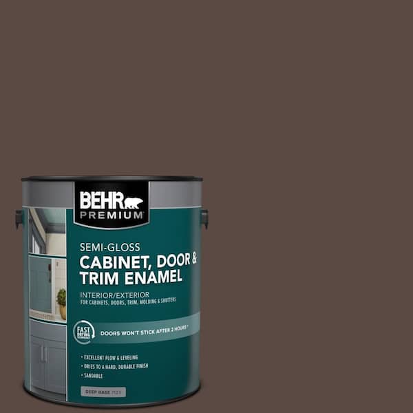 1 gal. #S-G-790 Bear Rug Semi-Gloss Enamel Interior/Exterior Cabinet, Door & Trim Paint