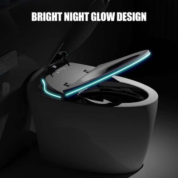 1.28 GPF Elongated Smart Bidet Toilet in White with Tank, Heated Seat, Auto Open/Close, Automatic Flush, Warm Air Dryer