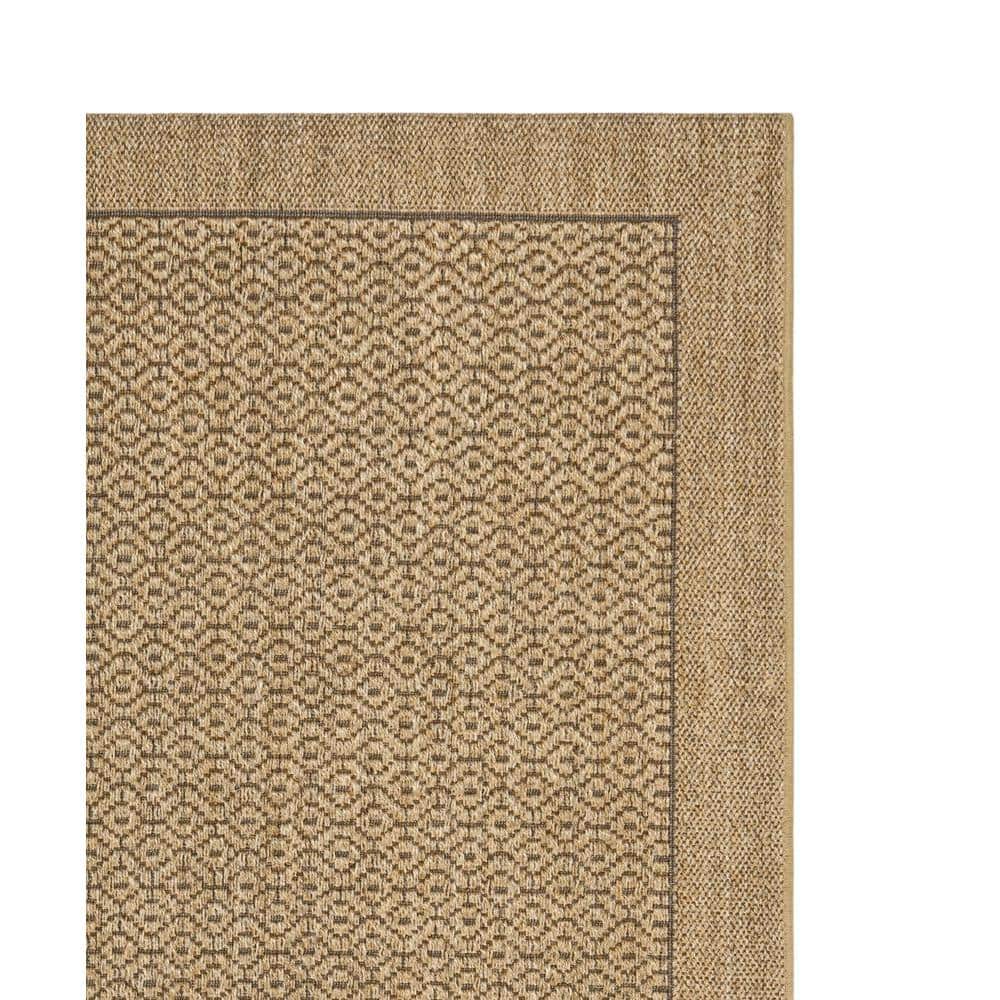 Natural Geometric Sisal 6' x 9' Handmade Area Rug