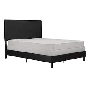 Jessie Black Faux Leather Upholstered Full Bed