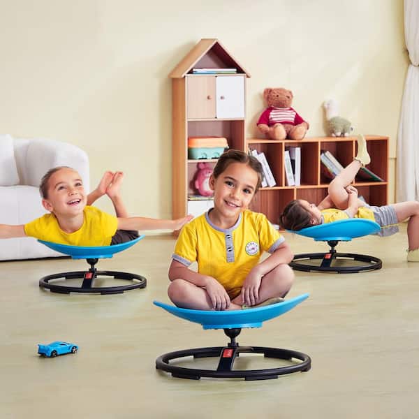 SKYSHALO Kids Swivel Chair Red, 220 LBS Capacity, Non-Slip Metal