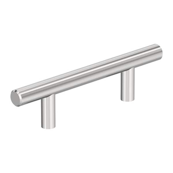 Amerock Bar Pulls Hollow 3 in. (76mm) Modern Polished Chrome Bar Cabinet Pull