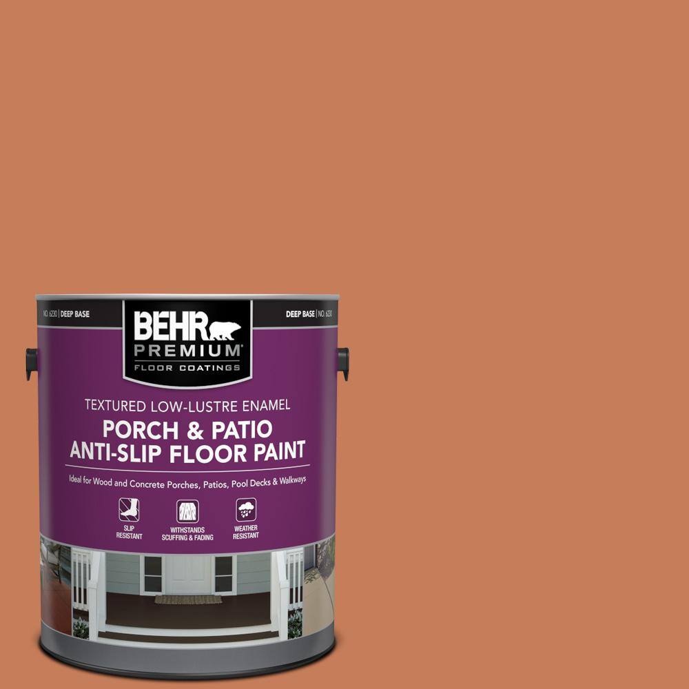 1 gal. #M210-6 Orange Liqueur Textured Low-Lustre Enamel Interior/Exterior Porch and Patio Anti-Slip Floor Paint price history on PriceWatchPro