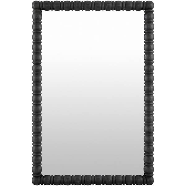 Galey Alix Karling Blair Traditional Accent Mirror, 39 in. H x 31 in. W x 2 in. D, Black