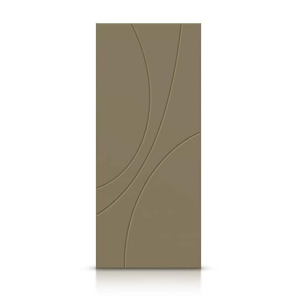 CALHOME 24 in. x 80 in. Hollow Core Olive Green Painted Composite MDF Interior Door Slab