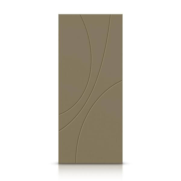CALHOME 28 in. x 80 in. Hollow Core Olive Green Painted Composite MDF Interior Door Slab
