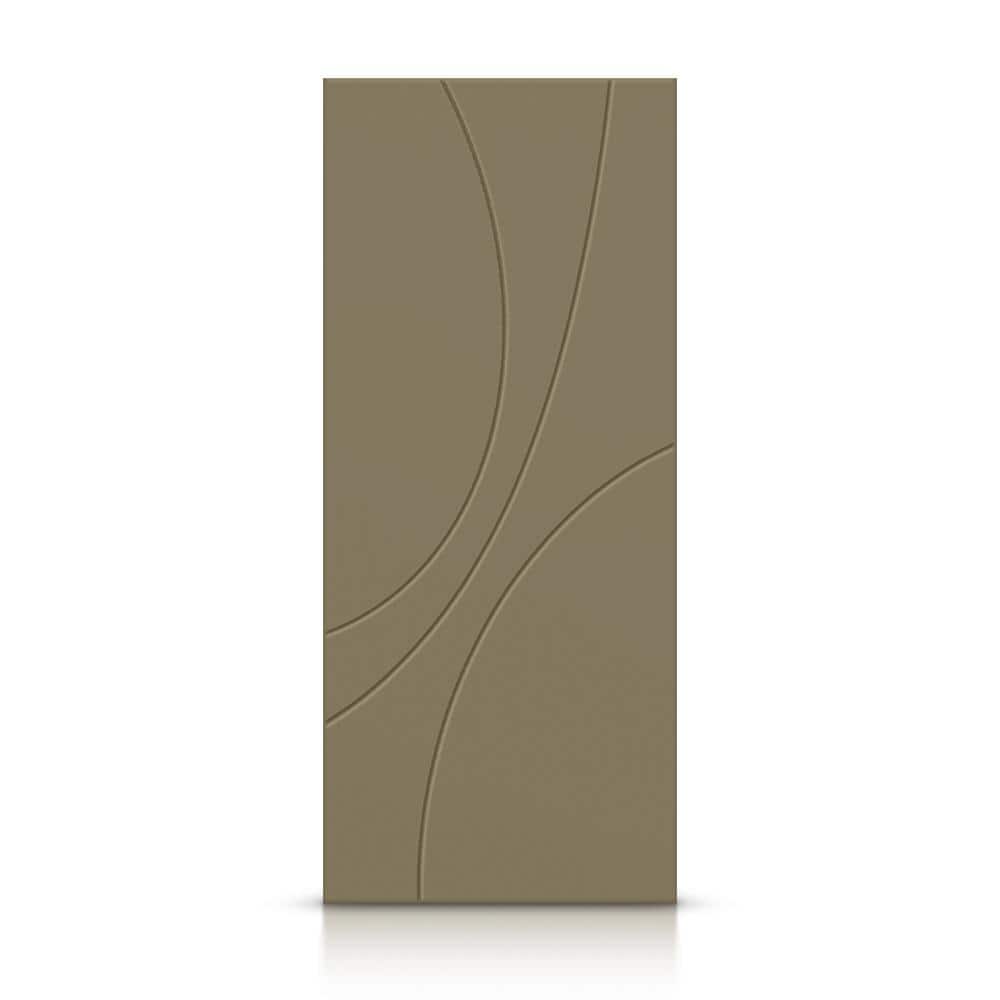 CALHOME 36 in. x 80 in. Hollow Core Olive Green Painted