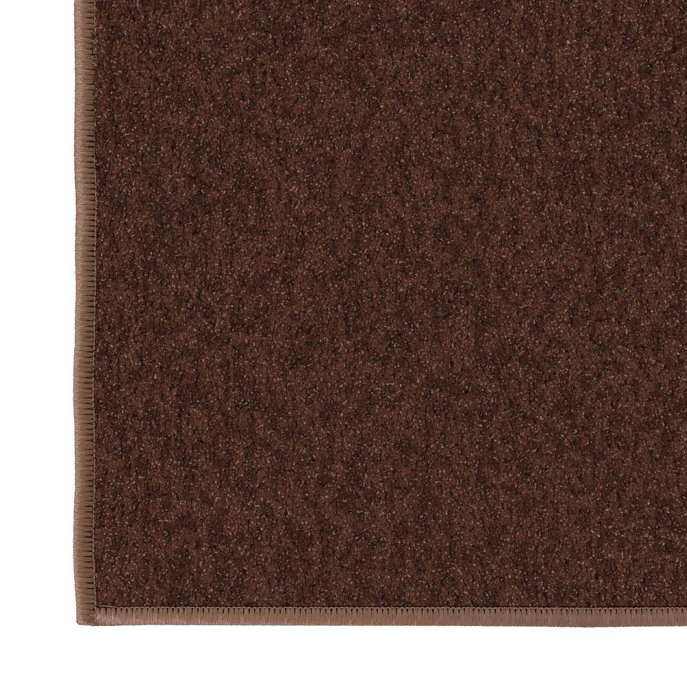 Brown Synthetic Non-Slip Rectangle Area Rug 2'2" x 6'