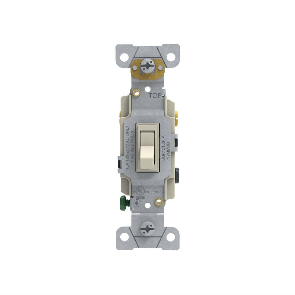 15 Amp 3-Way Light Switch Residential Light Almond price history on PriceWatchPro