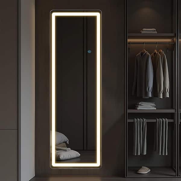 Lumioca 3-Color LED White 21 in. W x 64 in. H Full-Length Metal