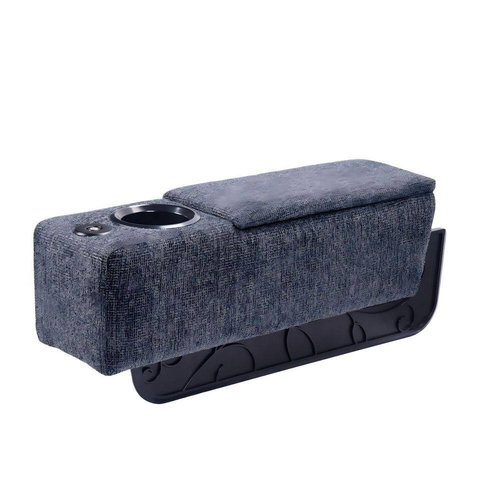 20 in. Multifunctional Sofa Armrest in Blue with Cup Holder, LED Reading Light and Wireless Charge Stand price history on PriceWatchPro