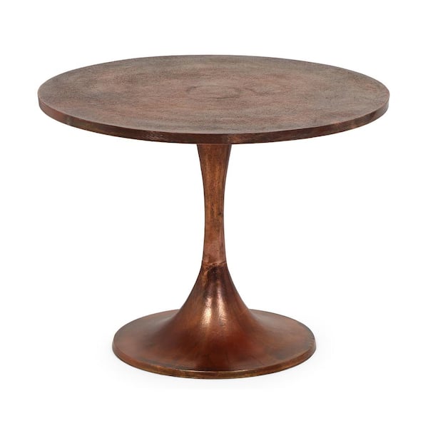 Noble House Westby Burnt Copper Tulip Accent Table