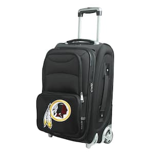 NFL Washington Redskins 21 in. Black Carry-On Rolling Softside Suitcase