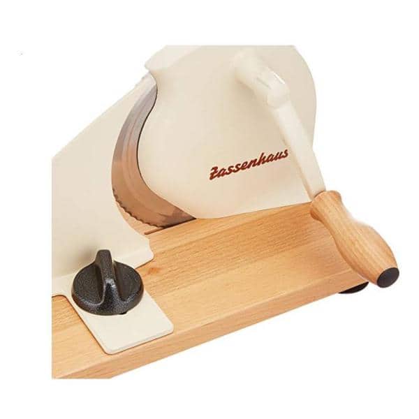  Zassenhaus Manual Bread Slicer, Classic Hand Crank Home Bread  Slicer (Black) 11.75 Inch by 8 Inch: Home & Kitchen