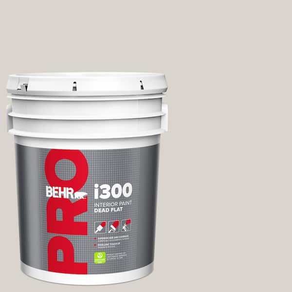 BEHR PRO 5 gal. #HDC-MD-21 Dove Dead Flat Interior Paint