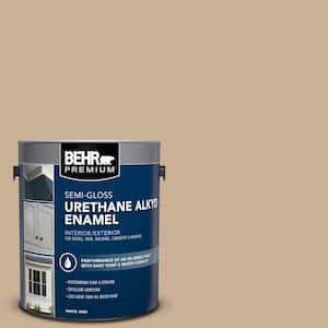 1 gal. #MQ2-46 Basswood Urethane Alkyd Semi-Gloss Enamel Interior/Exterior Paint