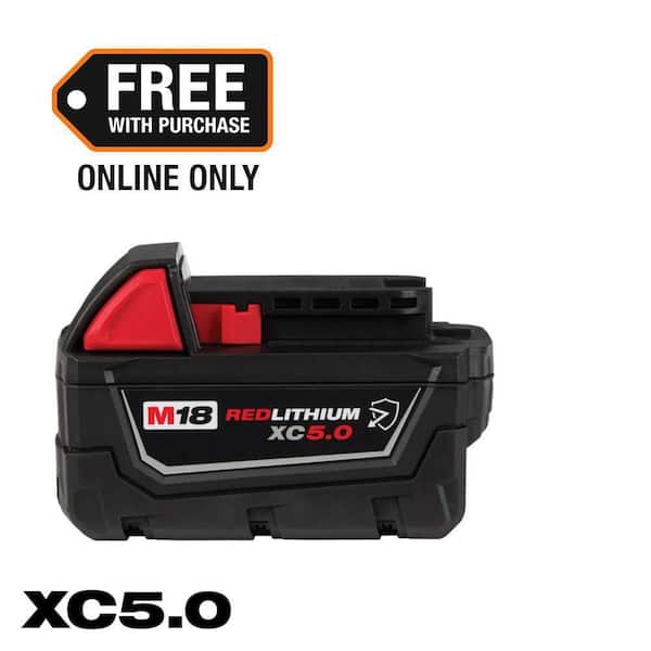 M18 18-Volt 5.0 Ah Lithium-Ion XC Extended Capacity Resistant Battery Pack