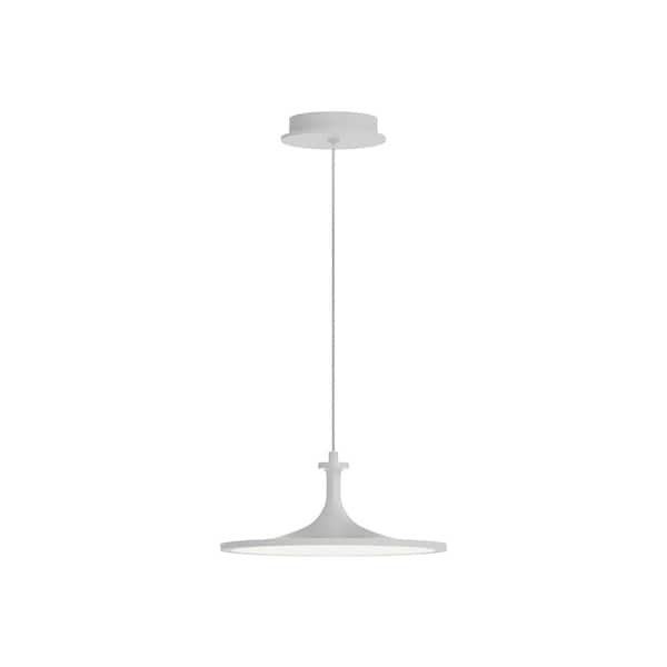 ALORA MOOD Issa 12 in. 1 Light 20-Watt White Integrated LED Pendant Light