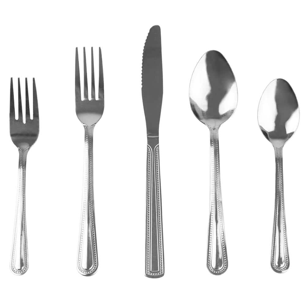 Bella 20-Piece Stainless Steel Flatware Set HDC51498 - The Home Depot