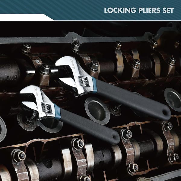 Anvil 2-Piece Adjustable Wrench Set 91940 - The Home Depot
