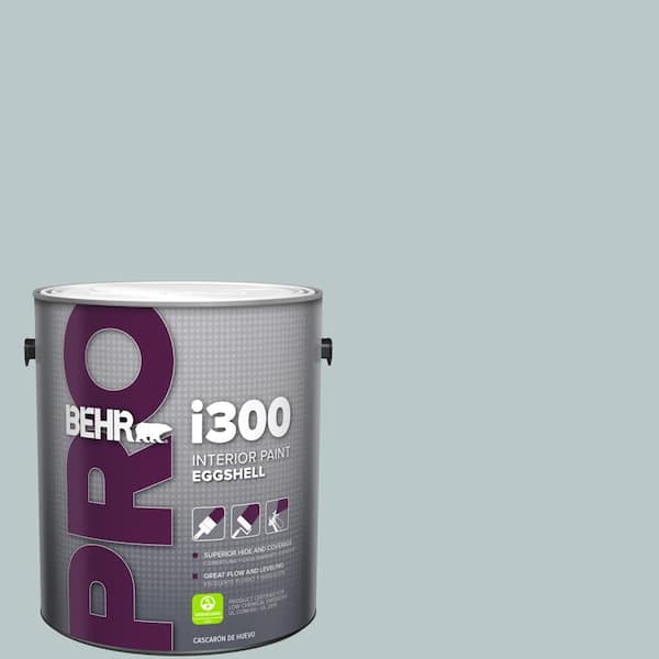 BEHR PRO 1 Gal. #N470-2A Dusted Blue Eggshell Interior Paint