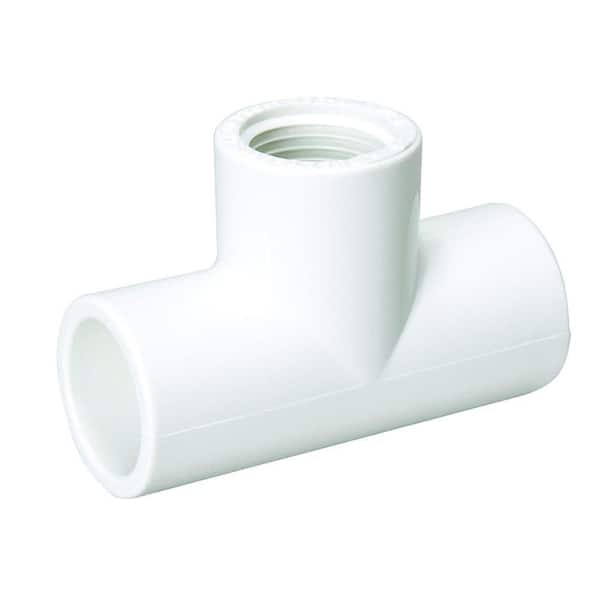 Mueller Streamline 1 in. PVC Slip x Slip x FIPT Tee