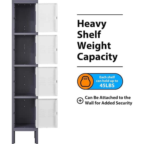 4 Tier MDF Metal Stand Grey - L&GTOOLS