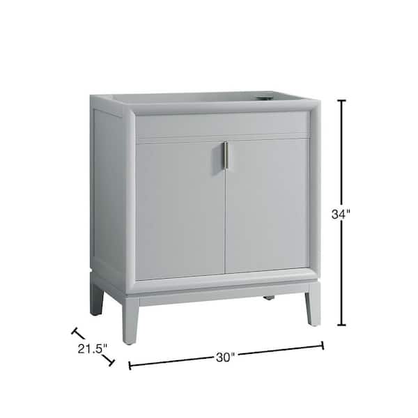 Avanity Emma 30-in Dove Gray Bathroom Vanity Cabinet Avanity Emma 30-in Dove Gray Bathroom Vanity Cabinet