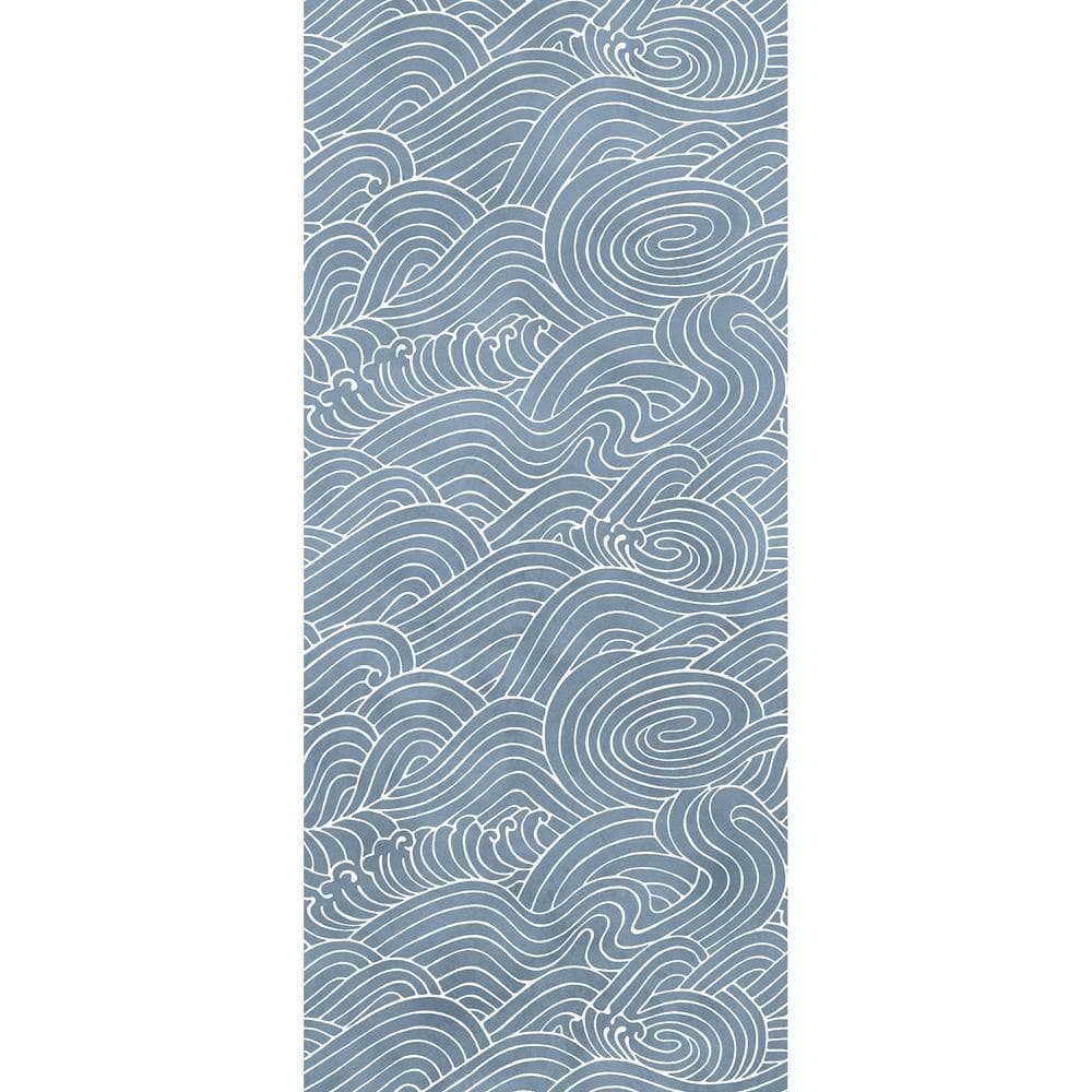 REMIX WALLS Waves Beach and Nautical Ocean Blue Wall Mural ASTM5041 ...