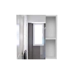 17.7 in. W x 19.5 in. H Rectangular White Surface Mount Medicine Cabinet with Mirror