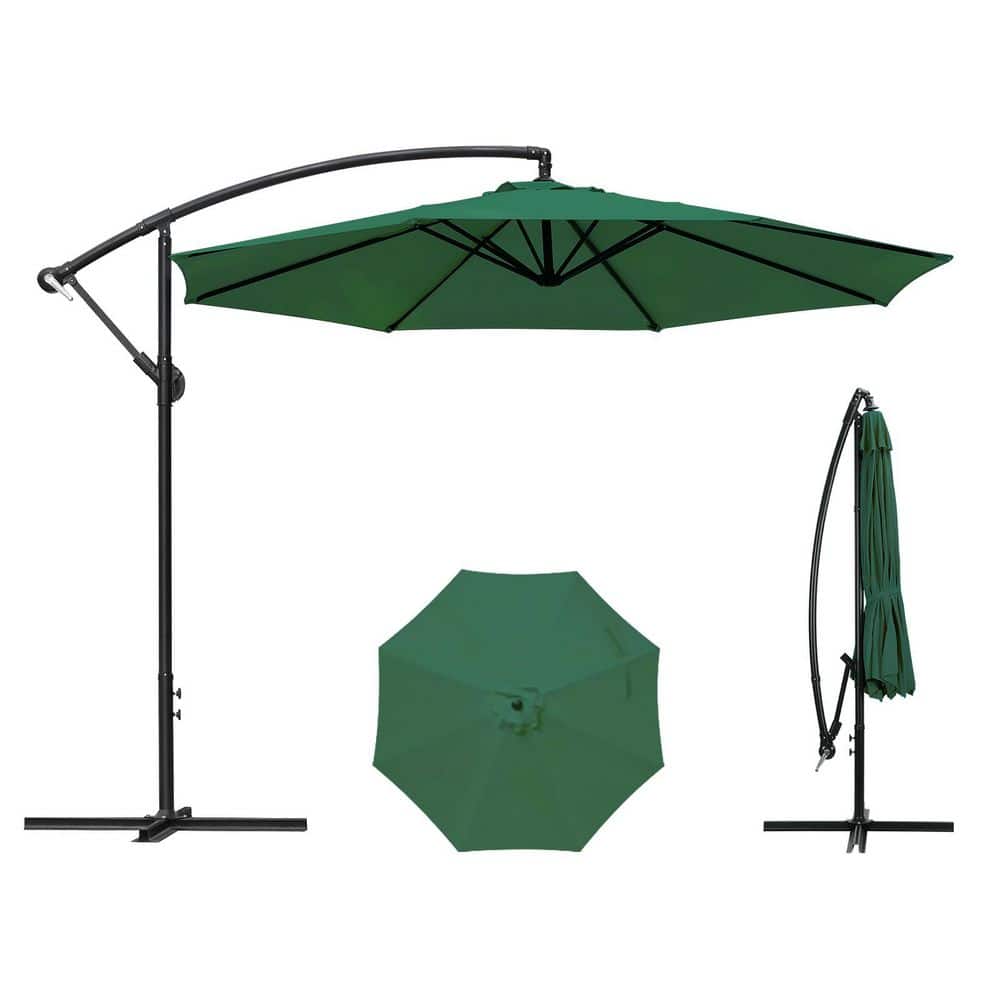 美品　ウノア unoa 【Rainy Garden】Pique design Sonkuki 15-ft Aluminum Gray No-tilt Market Patio Umbrella in