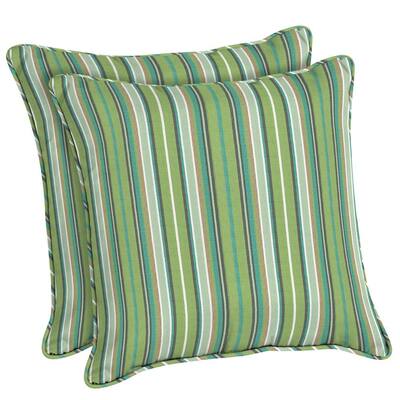 Green Sunbrella Outdoor Pillows Patio Furniture The Home Depot