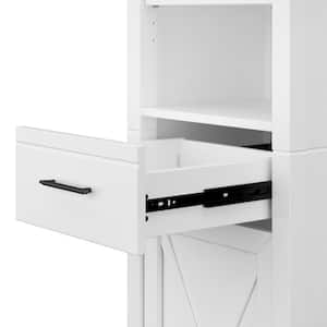 Key West 24.21 in. W x 18.31 in. D x 34.06 in. H Double Sink Bath Vanity in White Ash with White Wood Top and Mirror