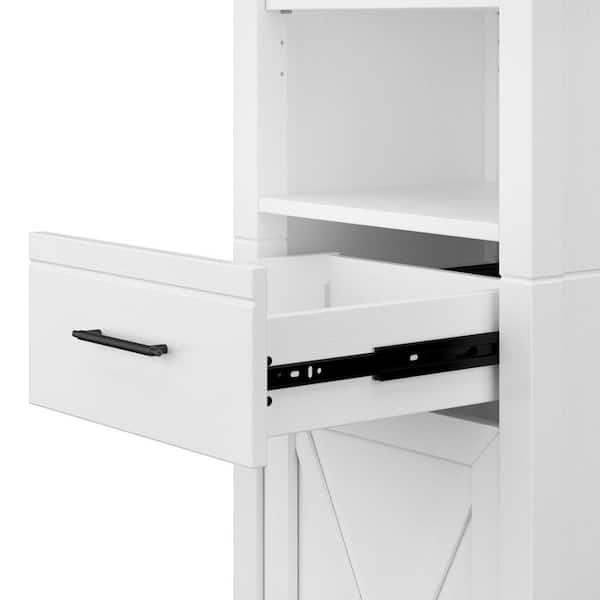 Key West 24.21 in. W x 18.31 in. D x 34.06 in. H Double Sink Bath Vanity in White Ash with White Wood Top and Mirror