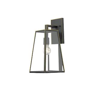Kahlil Black Dust to Dawn Outdoor Hardwired Coach Sconce