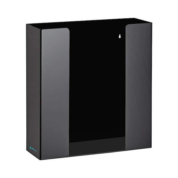 AdirMed Double Box Capacity Acrylic Black Glove Dispenser
