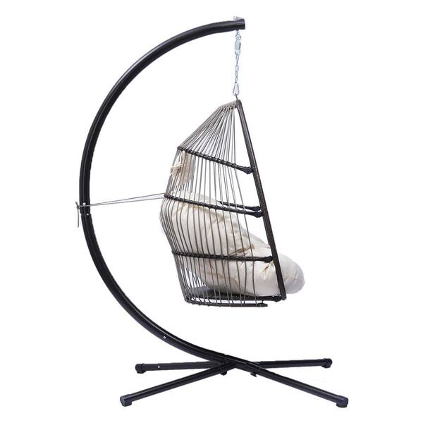 eleanor folding single hanging egg chair cocoon