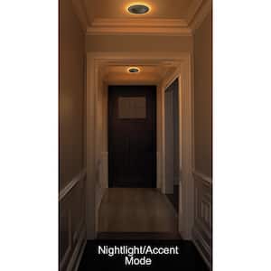 4 in. Selectable CCT Integrated LED Recessed Light Trim with Night Light Trim Feature 625 Lumens 10.5-Watt Dimmable