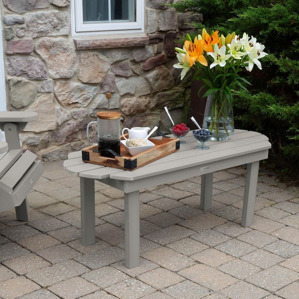 Highwood Classic Westport Harbor Gray Recycled Plastic Outdoor Coffee Table