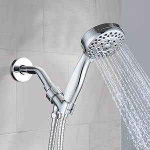 5-Spray Patterns with 2.5 GPM 3.72 in. Wall Mounted Handheld Shower Head in Chrome