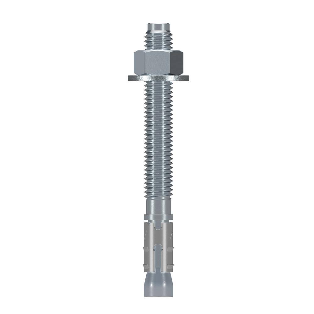 1/2"-13 x 3-3/4" Qty-250 Concrete Wedge Anchors Zinc Plated Masonry Anchors 