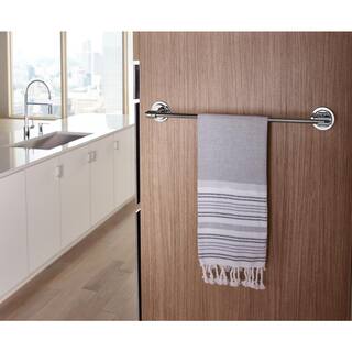 Moen Y5794CH Arlys Mensola Moderna Da Bagno 24 Pollici Con Porta Asciugamani, Cromo