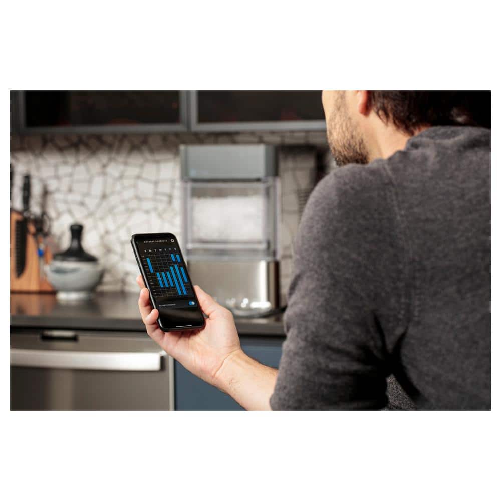 Stainless Steel Portable Countertop Nugget Ice Maker with WiFi