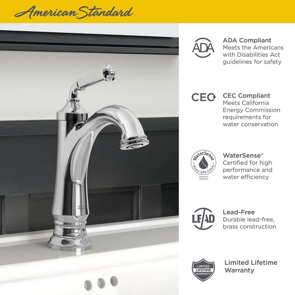 Brushed Nickel Single-Handle Bathroom Sink Faucet with Pop-Up Drain
